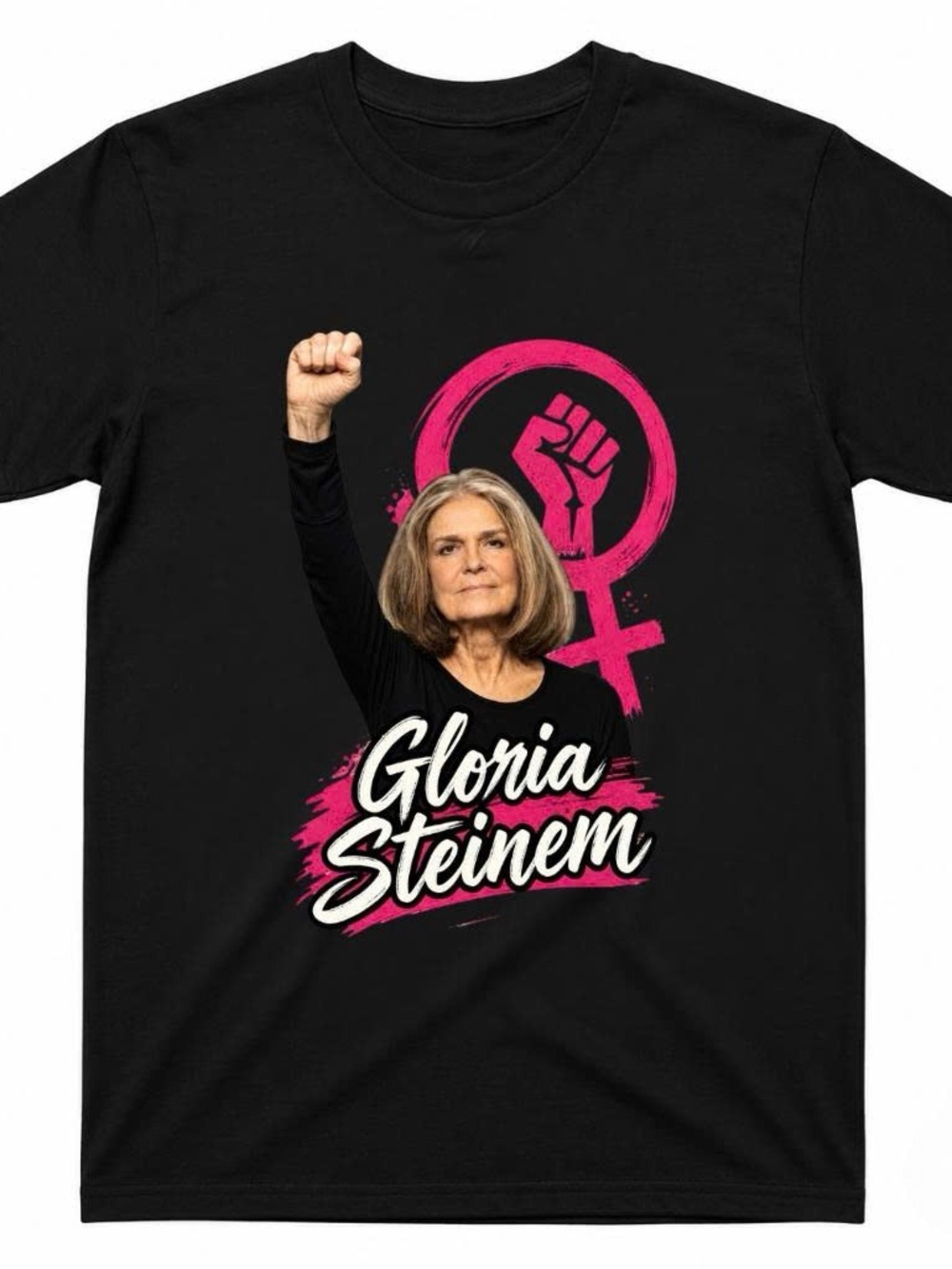 Gildan Black Shirt With Gloria Steinem Radical Tee